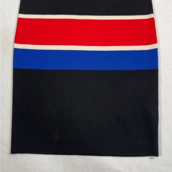BANANA REPUBLIC Women's Black and Multicolored Colorblock Sweater Dress Size S - Picture 4 of 10